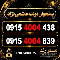 فروش جفت شماره رند 0915 کد خاص 4004