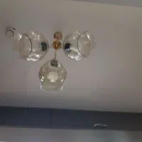 لوستر ۳ جباب آشپزخانه و اتاق|لوستر و چراغ آویز|سهند, |دیوار