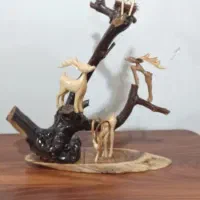 انواع مجسمه های چوبی و همچنین ظرف های چوبی|صنایع دستی و سایر لوازم تزئینی|باقرشهر, |دیوار