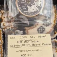 سکه نقره پروف یک دلار کانادا2008