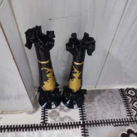 آینه شمعدان سلطنتی طلایی|صنایع دستی و سایر لوازم تزئینی|خلخال, |دیوار