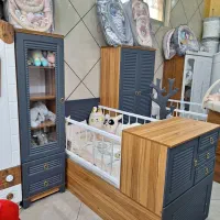 کمد ویترین + تخت دو منظوره زیبا مدل جدید