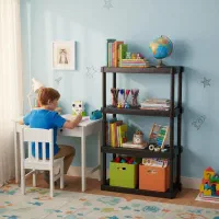 قفسه ۴ طبقه پلاستیکی مقاوم چند منظوره کاربردی|کتابخانه، شلف، قفسه‌های دیواری|تهران, جوادیه تهرانپارس|دیوار