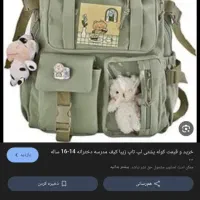 کیف مدرسه دخترانه گم شده