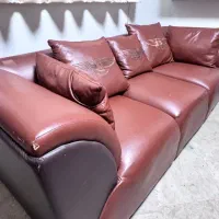 مبل چرم بسیار تمیز|مبلمان خانگی و میز عسلی|کرج, حاجی آباد|دیوار