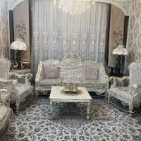 مبلمان ۹ نفره همراه جلو مبلی و دوعسلی