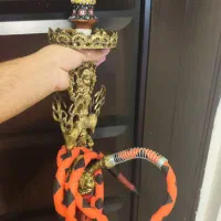 قلیون برنجی قلیان معاوضه با انگشتر نقره|کلکسیون و سرگرمی|پاکدشت, پاکدشت (مامازند)|دیوار