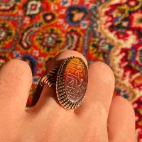 دوعدد انگشتر نقره عقیق عیاربالا|جواهرات|اردبیل, |دیوار