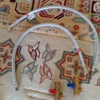 شیر و شلنگ رابط دستشویی مسی