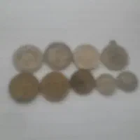 مقداری سکه قدیمی ایرانی وخارجی۲۵.۵.۱.۱۰۰.