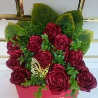 گل. دسته گل. گل روبانی. باکس ولنتاین. باکس یلدایی