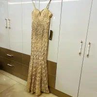 پیراهن مجلسی گیپور کاملا نو