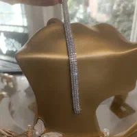 دستبند طلا سفید طرح نگین