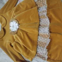 دولباس مجلسی مخمل خارجی دخترانه