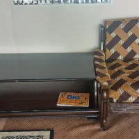 مبل ۵نفره ویک میز|مبلمان خانگی و میز عسلی|خمینی‌شهر, |دیوار