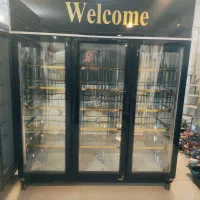 یخچال فریزرایستاده سه درب فروشگاهی  نوشیدنی لبنیات