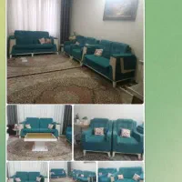 یکدست مبل راحتی ۷نفره به همراه دوعددمیزجلو مبلی