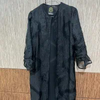 مانتو مزونی کاملا مشکی نو