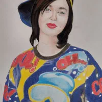 طراحی سیاه قلم چهره|تابلو، نقاشی، عکس|گراش, |دیوار