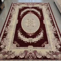 فرش 12متری کرم زرشکی