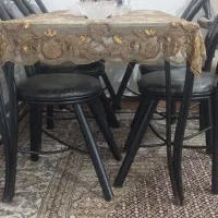 میز غذاخوری سیاه|میز و صندلی غذاخوری|سلماس, |دیوار