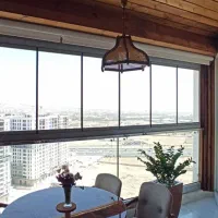 شیشه تاشو بالکن نرده شیشه ای تسویه بعد از تحویل|خدمات پیشه و مهارت|تهران, شهرک چیتگر|دیوار