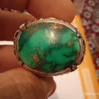 تسبیح یسرحجازی نقره کوب اصل و انگشتر فیروزه زیبا