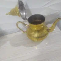 یک عدد قوری هندی برنجی ویک عدد پارچ برنج|قوری، کتری، قهوهساز دستی|مرند, |دیوار