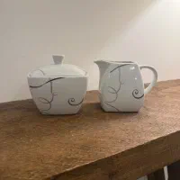 سرویس چای خوری چینی (قوری،قندان،جا شکری)|ظروف سرو و پذیرایی|بابل, |دیوار