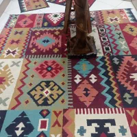فرش آشپزخانه طرح گلیم