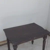 میزچرخ خیاطی ۲چهارپایه میزعسلی قدیمی محکم چوب گردو|مبلمان خانگی و میز عسلی|مشهد, فلسطین|دیوار