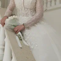 لباس عروس آستین‌دار