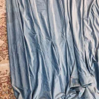 دکور  پرده مخمل  با کیفیت.پانچ شده. سورمه ای آبی|پرده، رانر، رومیزی|اصفهان, شیخ اشراق|دیوار