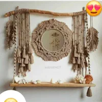 دستبافتهای زیبای مکرومه دکوری اکسسوری