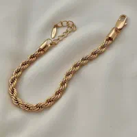 دستبند طنابی مارک ژوپینگ ابکاری طلا|بدلیجات|تهران, طیب|دیوار