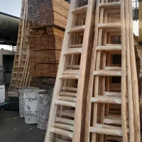 تولیدی  نردبان  چوبی  ۳و ۴و ۵و ۶ متری  (کارگاهی)