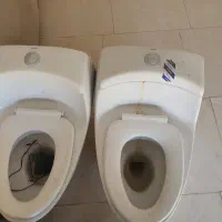 روشویی دوقلو سنگی به همراه توالت فرنگی|لوازم سرویس بهداشتی|یزد, |دیوار