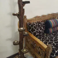 دکوری چوبی دارای هفت تا جا شمعی|صنایع دستی و سایر لوازم تزئینی|تهران, ائمه اطهار|دیوار