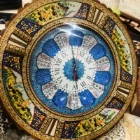 ساعت دیواری منبت کاری