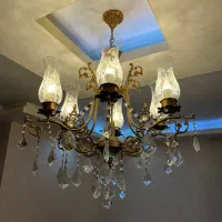 لوستر برنزی ۶ شعله