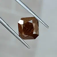 الماس قهوه ای رنگ 5/17 قیراطی با شناسنامه|جواهرات|تهران, بازار|دیوار