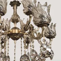 لوستر 6شاخه 12شعله تمام برنز|لوستر و چراغ آویز|تبریز, |دیوار