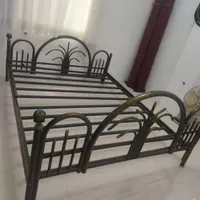 تخت دونفره فرفورژه سالم|تخت و سرویس خواب|گرگان, |دیوار