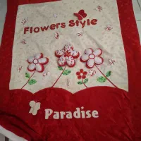 سرویس تشک و پتو .قنداق فرنگی .گل برجسته‌.