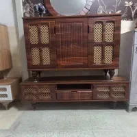 ست اقتصادی چوبی|بوفه، ویترین، کنسول|پاکدشت, حصار امیر|دیوار