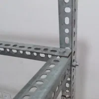 نبشی پیچ و مهره‌ ای  نبشی قفسه بندی گالوانیزه|کتابخانه، شلف، قفسه‌های دیواری|بهارستان, |دیوار