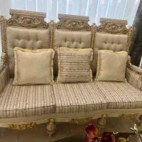 مبل استیل ۹ نفره با نهارخوری ۸ نفره