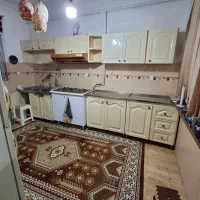 کابینت فلزی صنایع سنگین با هود و گاز و سینک و شیر
