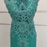 لباس مجلسی بسیار پرکار و مروارید دوزی شده|لباس|لنجان, |دیوار