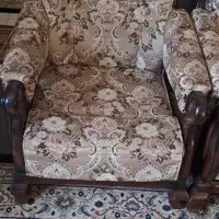 مبلمان ۷ نفره چوب گردو|مبلمان خانگی و میز عسلی|محلات, |دیوار